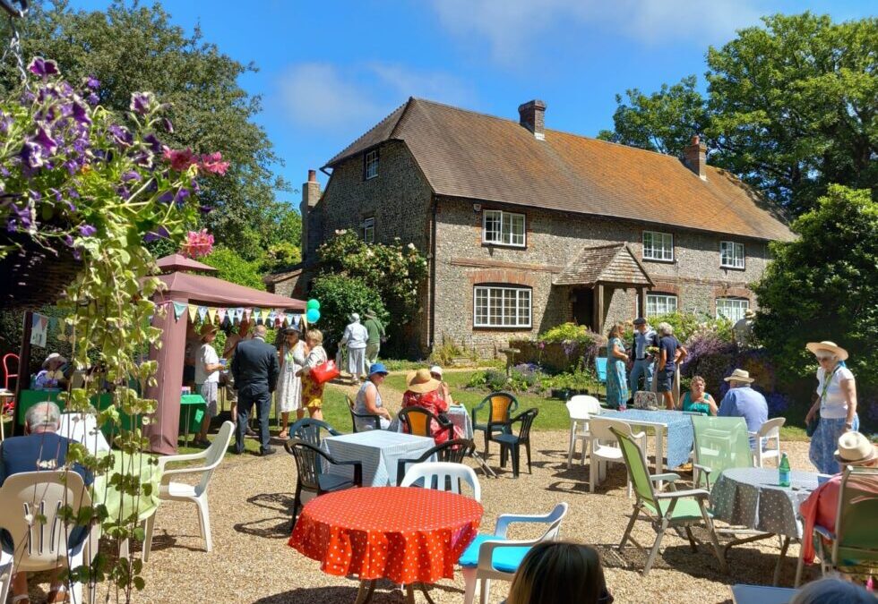 Garden party at Barrack Cottage